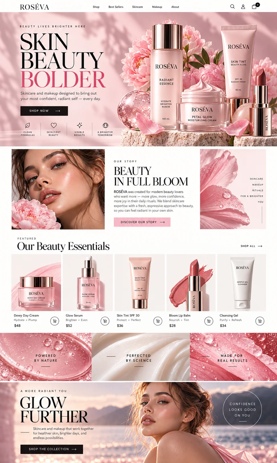 ROSÉVA website design